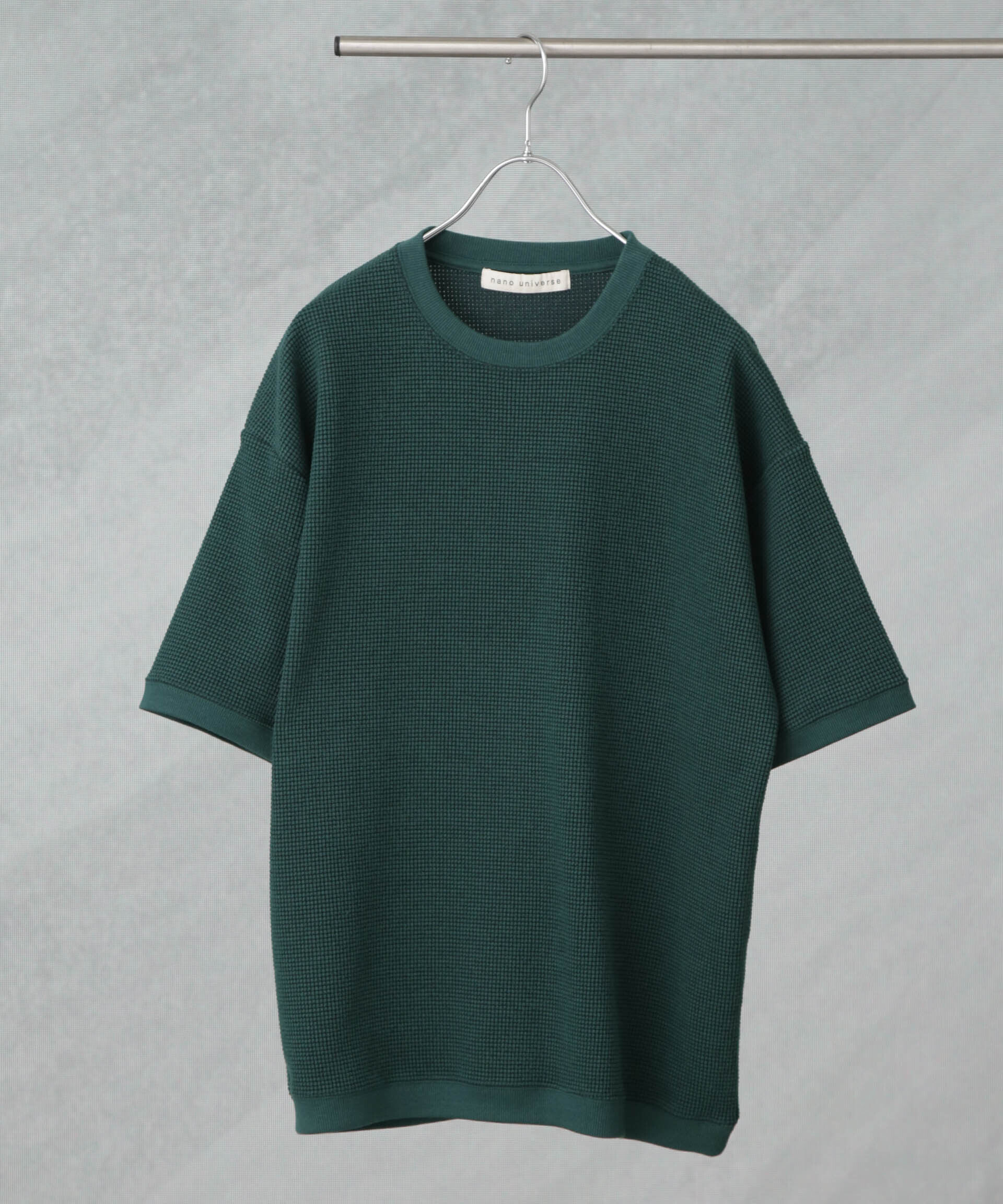 nano･universe「テックワッフルクルーネックTシャツ 半袖」|Tシャツ・カットソー|
