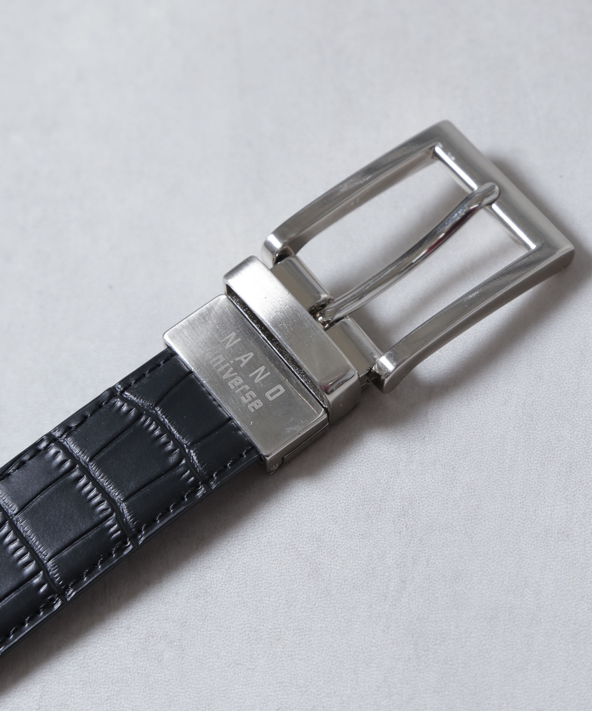 nano･universe「スプリットレザーリバーシブルベルト」|ベルト|