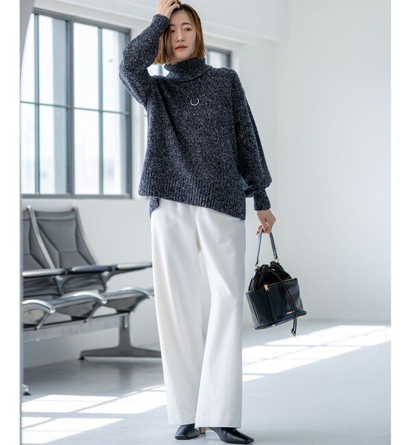 23区「スエード コンビ ドロスト バッグ」|ショルダー・メッセンジャー|