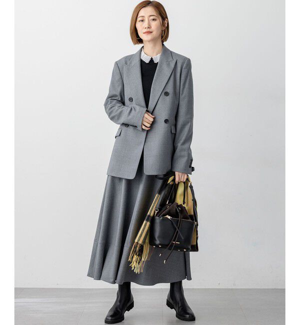 23区「スエード コンビ ドロスト バッグ」|ショルダー・メッセンジャー|