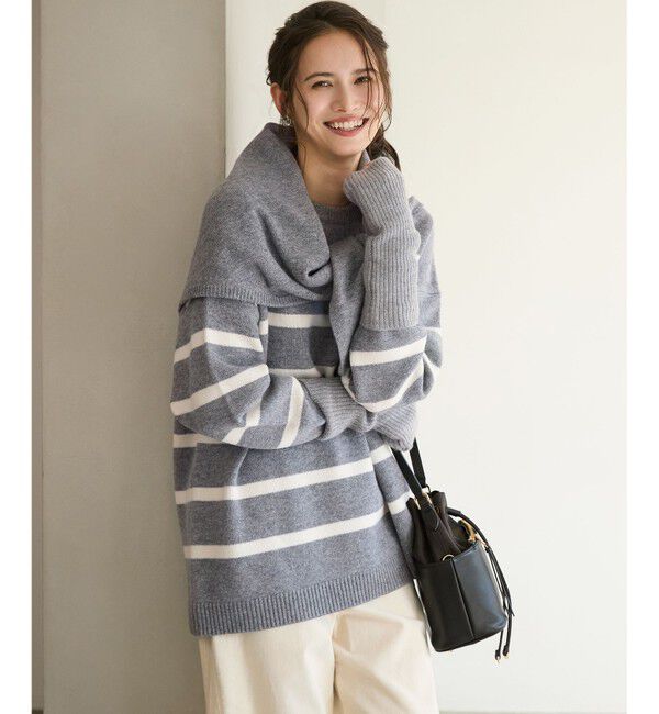 23区「スエード コンビ ドロスト バッグ」|ショルダー・メッセンジャー|