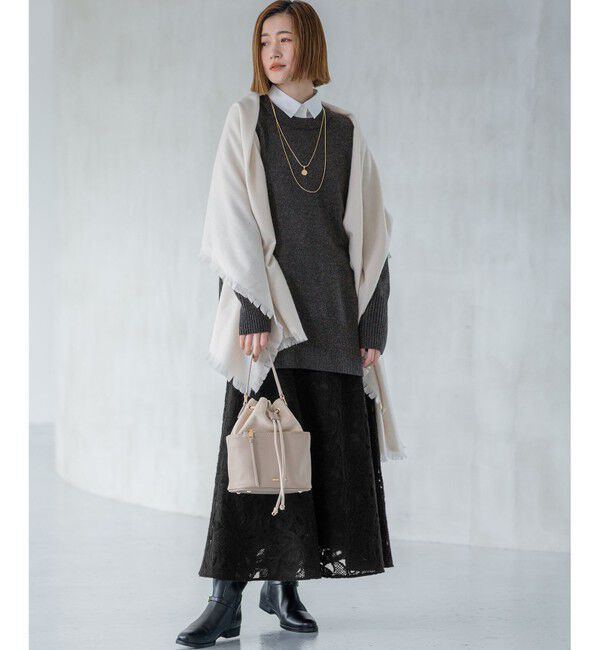 23区「スエード コンビ ドロスト バッグ」|ショルダー・メッセンジャー|