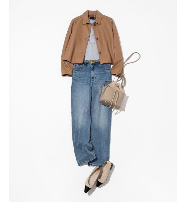 23区「スエード コンビ ドロスト バッグ」|ショルダー・メッセンジャー|