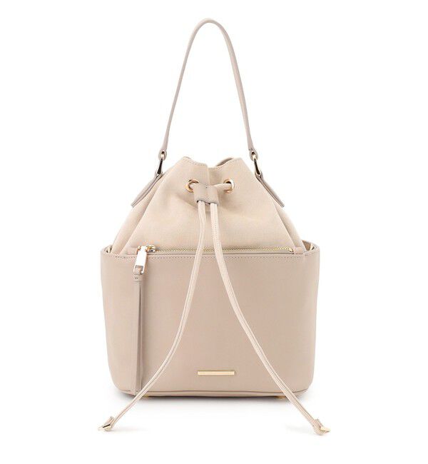 23区「スエード コンビ ドロスト バッグ」|ショルダー・メッセンジャー|