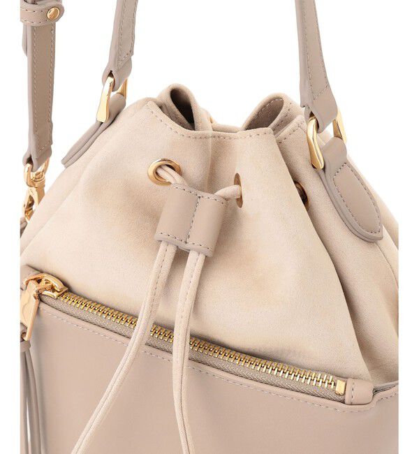 23区「スエード コンビ ドロスト バッグ」|ショルダー・メッセンジャー|