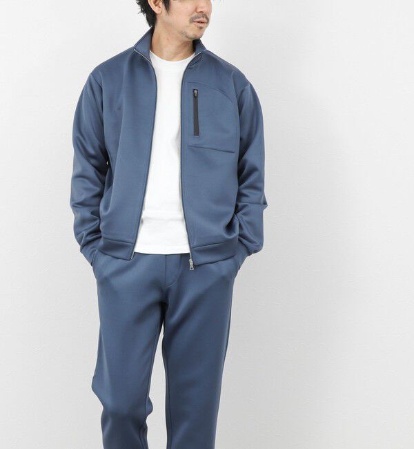 NOLLEY'S goodman「《セットアップ対応》ダブルニットZIPスタンドカラー 26SS」|ブルゾン・スタジャン|