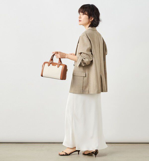 NOLLEY'S sophi「ウォッシャブルダブルサテンナロースカート」|フレア|