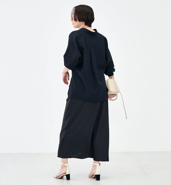 NOLLEY'S sophi「ウォッシャブルダブルサテンナロースカート」|フレア|