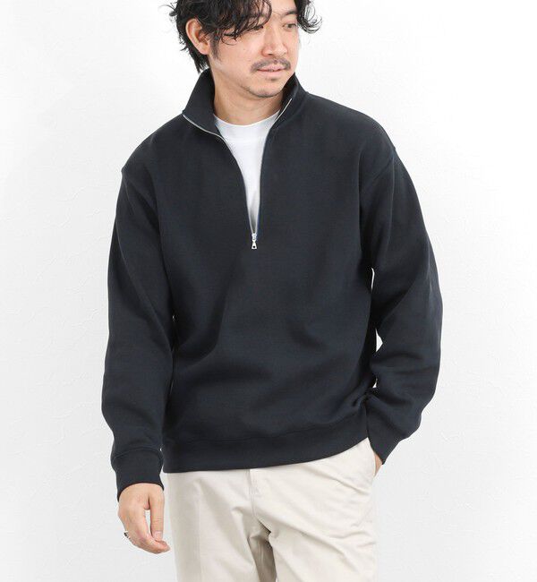 NOLLEY'S goodman「リブダンボール スタンドハーフZip 26SS」|スウェット・ジャージ|