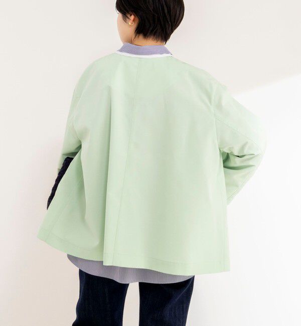 NOLLEY'S「【Traditional WeatherWear】LINTON N/C SHORT」|ノーカラージャケット|