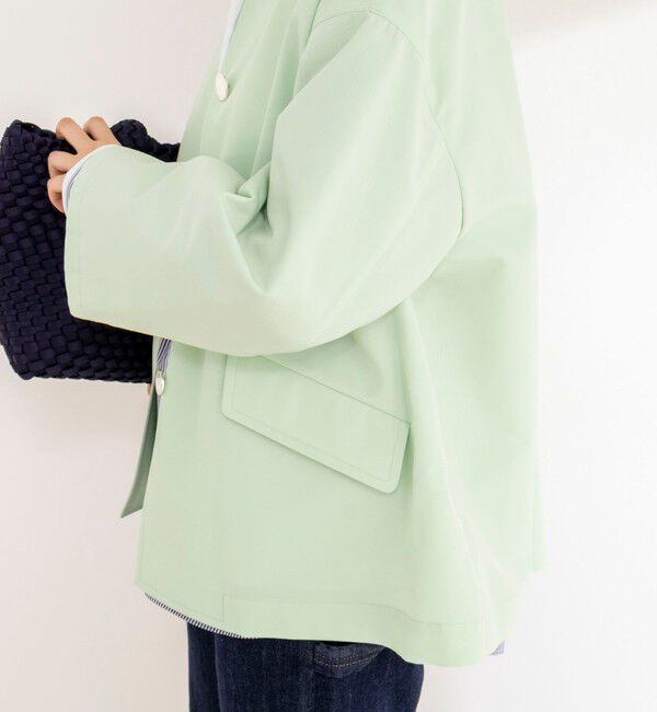 NOLLEY'S「【Traditional WeatherWear】LINTON N/C SHORT」|ノーカラージャケット|