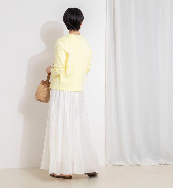 NOLLEY'S sophi「ウォッシャブルシアーボリュームフレアロングスカート」|フレア|