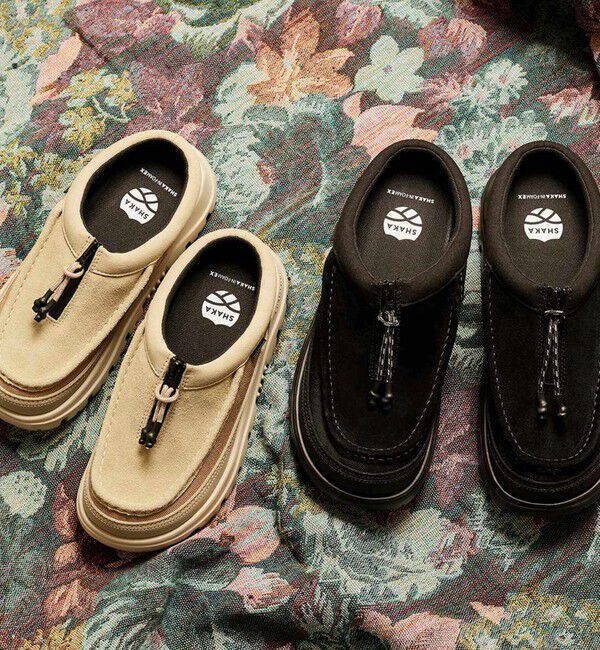 GLOSTER「【SHAKA/シャカ】ジップモカシンミュール ZIP MOCCASIN MULE EX」|モカシン|