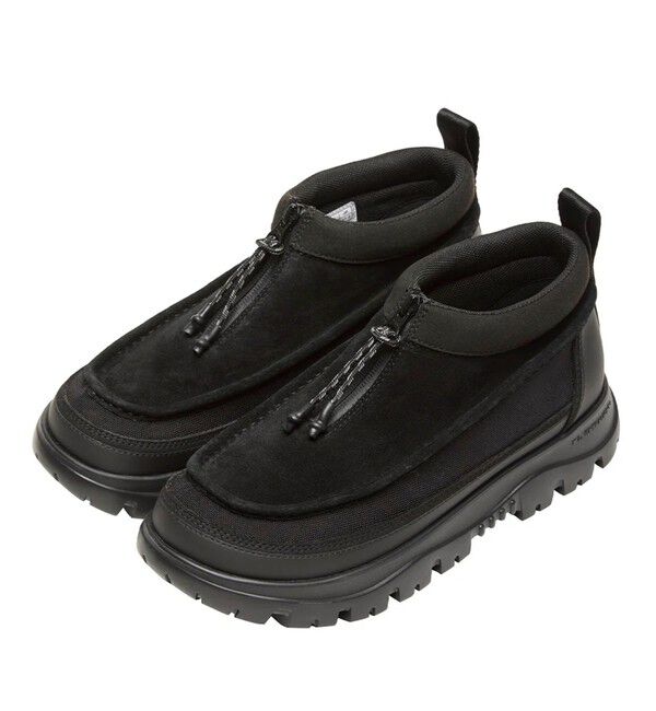 GLOSTER「【SHAKA/シャカ】ジップモカシンシューズ ZIP MOCCASIN BOOTIE EX」|ロングブーツ|ブラック
