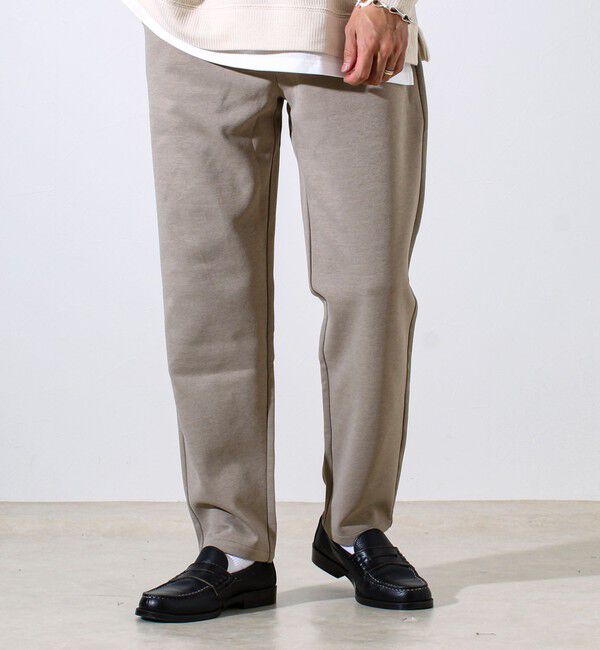GLOSTER「【全方向杢ダンボール】イージーパンツ」|チノ|ベージュ