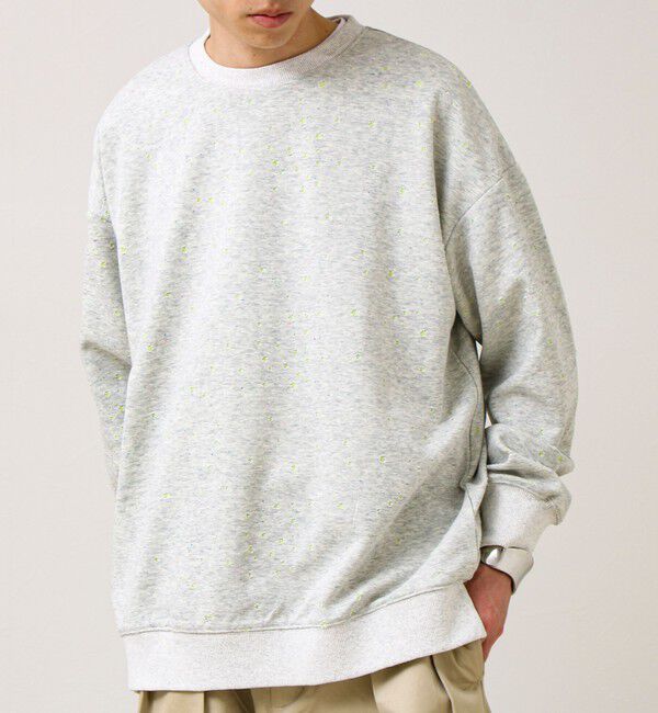 GLOSTER「星穴ネップボンディング クルーネックスウェット」|スウェット・ジャージ|
