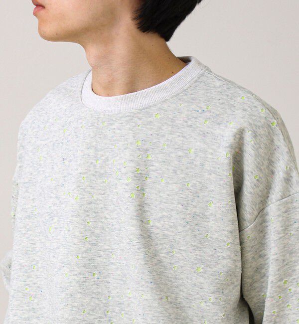 GLOSTER「星穴ネップボンディング クルーネックスウェット」|スウェット・ジャージ|