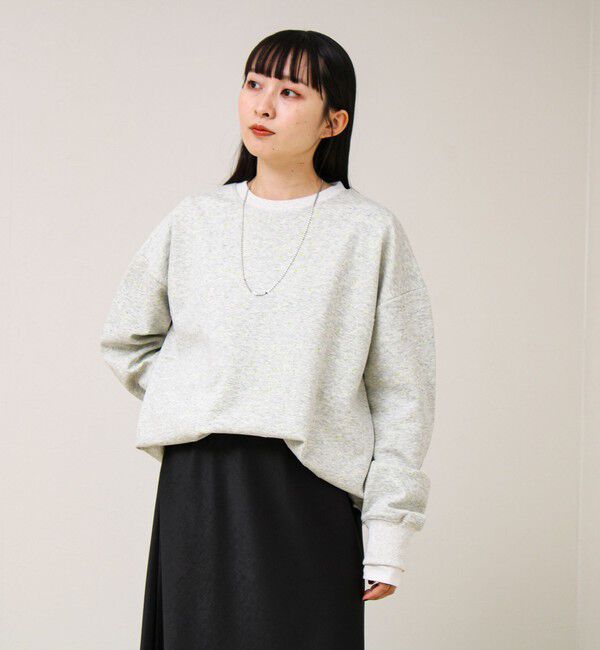 GLOSTER「星穴ネップボンディング クルーネックスウェット」|スウェット・ジャージ|