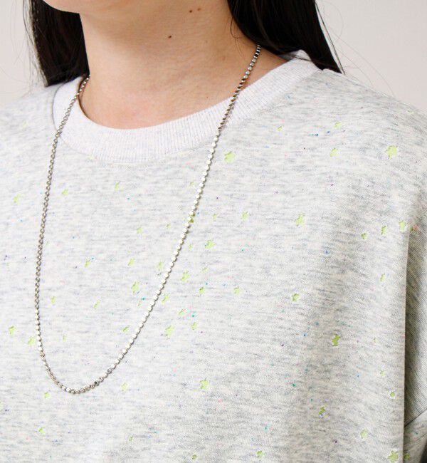 GLOSTER「星穴ネップボンディング クルーネックスウェット」|スウェット・ジャージ|