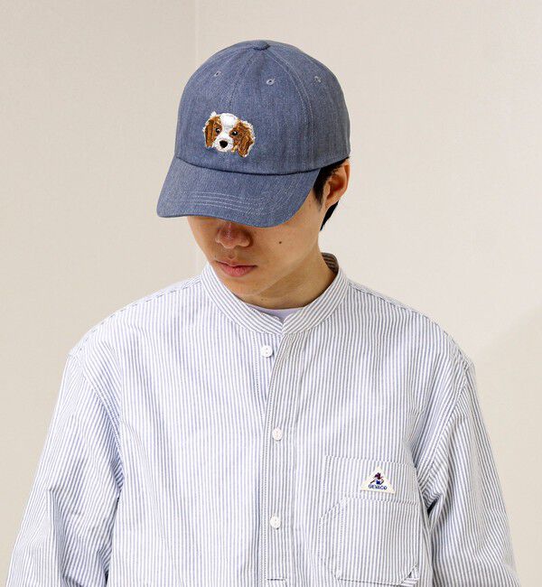 GLOSTER「【カラー追加して再登場】WASHED DOG embroidery CAP」|キャップ・キャスケット|