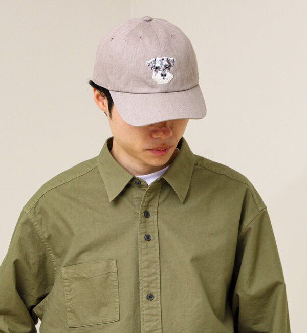 GLOSTER「【カラー追加して再登場】WASHED DOG embroidery CAP」|キャップ・キャスケット|ベージュ系その他