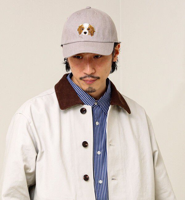 GLOSTER「【カラー追加して再登場】WASHED DOG embroidery CAP」|キャップ・キャスケット|