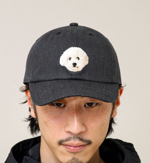 GLOSTER「【カラー追加して再登場】WASHED DOG embroidery CAP」|キャップ・キャスケット|