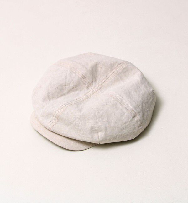 GLOSTER「【大人カジュアルに映える】COTTON LINEN BIG CASKET」|キャップ・キャスケット|キナリ