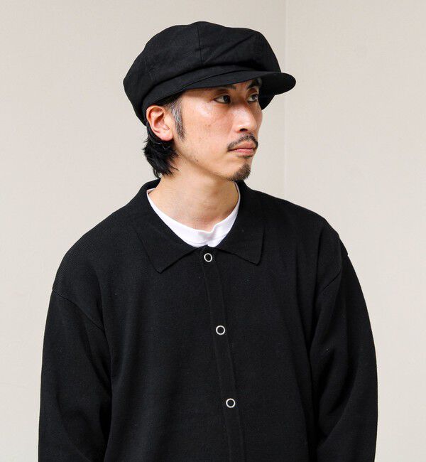 GLOSTER「【大人カジュアルに映える】COTTON LINEN BIG CASKET」|キャップ・キャスケット|