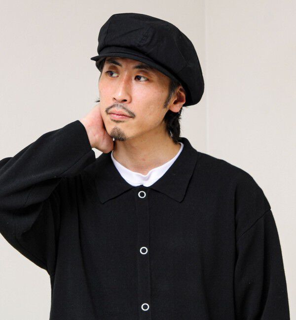 GLOSTER「【大人カジュアルに映える】COTTON LINEN BIG CASKET」|キャップ・キャスケット|