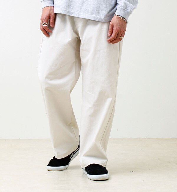 GLOSTER「【色で選べる/ユニセックス対応】GOODNESS イージーパンツ」|チノ|