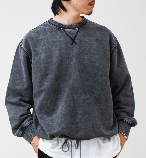 GLOSTER「カラフルスノーパウダー 裏毛プルオーバースウェット」|スウェット・ジャージ|