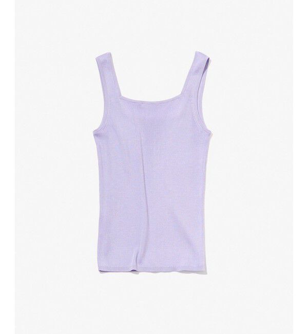 ROPE「【スキンニット】シルク100％タンクトップ/洗える」|タンクトップ|ラベンダー(52)