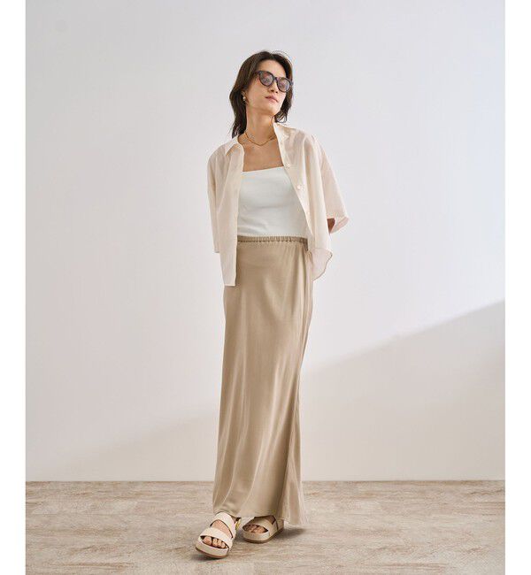 ROPE「カップ付きオーガニックコットンキャミソール/洗える」|キャミソール|