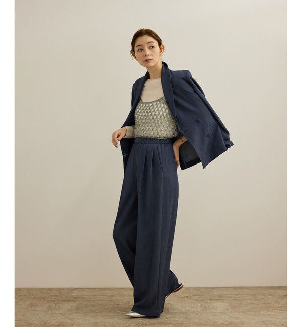 ROPE「ラメコードメッシュキャミソール/洗える」|キャミソール|