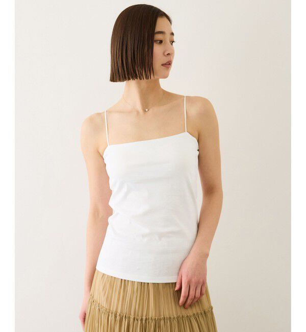 ROPE「【Lala Vie(ララヴィ)】別注カップ付きキャミソール(巾着付き)/イージーケア」|キャミソール|