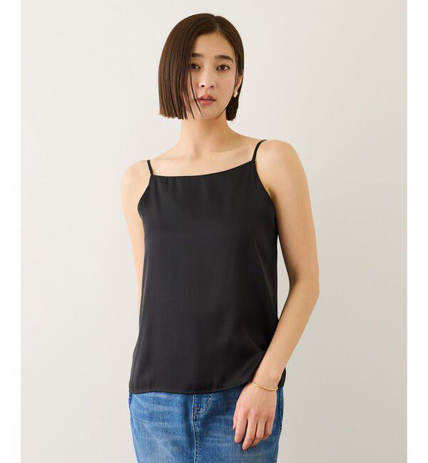 ROPE「サテンコンビジャージーキャミソール/イージーケア」|キャミソール|
