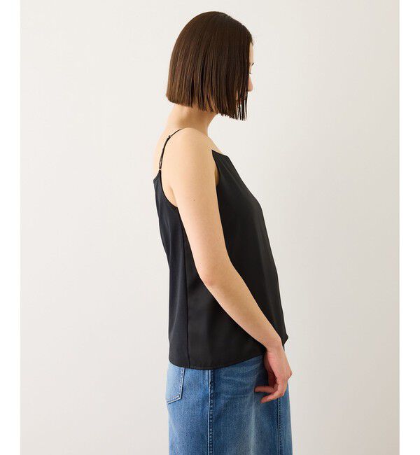 ROPE「サテンコンビジャージーキャミソール/イージーケア」|キャミソール|