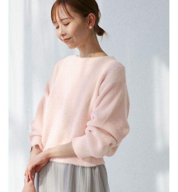 Rope&rsquo;Picnic「fluffy knitフラッフィーニット/ふわふわMIXフェザーニットプルオーバー/洗濯機OK」|ニット・セーター|