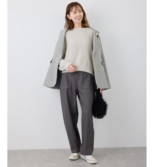 Rope&rsquo;Picnic「fluffy knitフラッフィーニット/ふわふわMIXフェザーニットプルオーバー/洗濯機OK」|ニット・セーター|