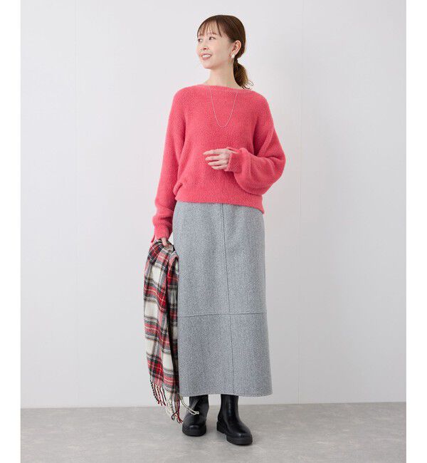 Rope&rsquo;Picnic「fluffy knitフラッフィーニット/ふわふわMIXフェザーニットプルオーバー/洗濯機OK」|ニット・セーター|