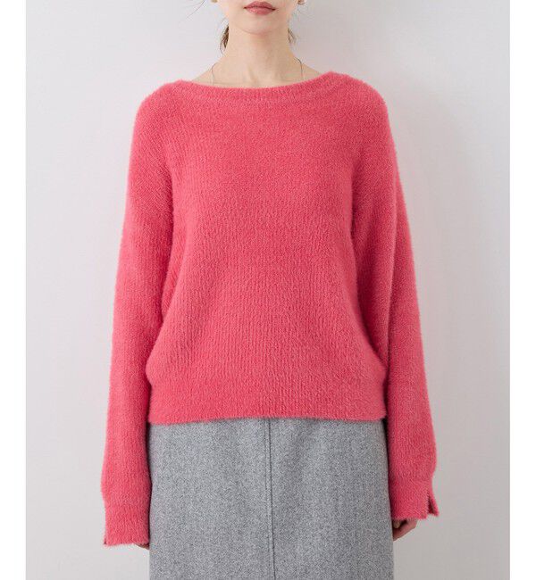 Rope&rsquo;Picnic「fluffy knitフラッフィーニット/ふわふわMIXフェザーニットプルオーバー/洗濯機OK」|ニット・セーター|