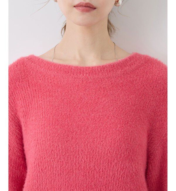 Rope&rsquo;Picnic「fluffy knitフラッフィーニット/ふわふわMIXフェザーニットプルオーバー/洗濯機OK」|ニット・セーター|