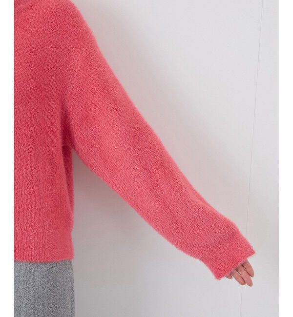 Rope&rsquo;Picnic「fluffy knitフラッフィーニット/ふわふわMIXフェザーニットプルオーバー/洗濯機OK」|ニット・セーター|