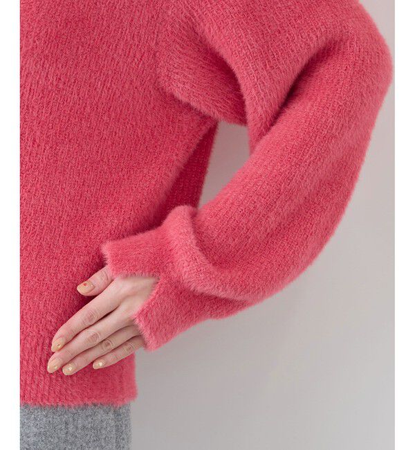 Rope&rsquo;Picnic「fluffy knitフラッフィーニット/ふわふわMIXフェザーニットプルオーバー/洗濯機OK」|ニット・セーター|