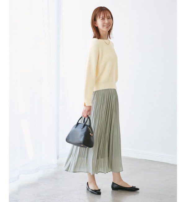 Rope&rsquo;Picnic「fluffy knitフラッフィーニット/ふわふわMIXフェザーニットプルオーバー/洗濯機OK」|ニット・セーター|