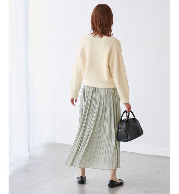 Rope&rsquo;Picnic「fluffy knitフラッフィーニット/ふわふわMIXフェザーニットプルオーバー/洗濯機OK」|ニット・セーター|