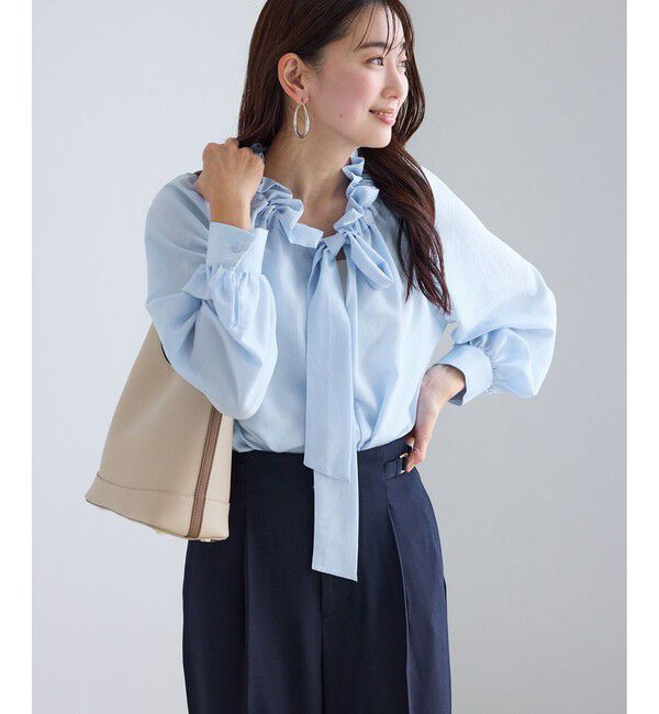 Rope&rsquo;Picnic「ネックコンシャスデザインシャツ/イージーケア」|シャツ・ブラウス|