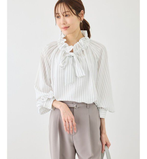 Rope&rsquo;Picnic「ネックコンシャスデザインシャツ/イージーケア」|シャツ・ブラウス|