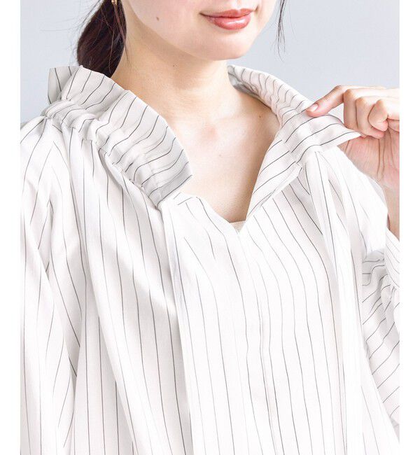 Rope&rsquo;Picnic「ネックコンシャスデザインシャツ/イージーケア」|シャツ・ブラウス|
